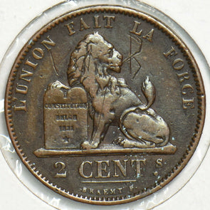 Belgium 1874 2 Cents 0 197855 combine shipping