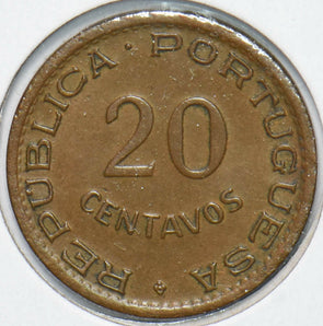 Angola 1948 Portuguese Colony 20 Centavos Donkey animal Elephant 901978 combine