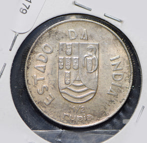 Portuguese India 1936 1/2 Rupia  292179 combine shipping
