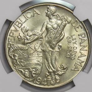 Panama 1947 Balboa NGC MS64 NG1001 combine shipping