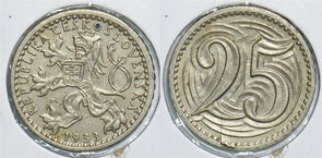 Czechoslovakia 1933 BE 2514 25 Haleru 198697 combine shipping