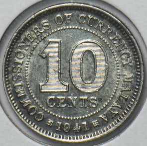 Malaya 1941 10 Cents 193489 combine shipping