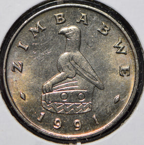 Zimbabwe 1991 20 Cents Ancient bird animal  191510 combine shipping