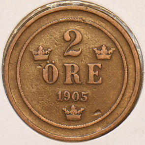 Sweden 1905 2 Ore 197090 combine shipping