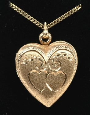 14K Gold Pendant ~ Heart Capusle GP0009