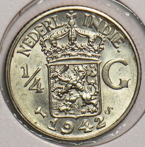 Netherlands East Indies 1942 S 1/4 Gulden 199176 combine shipping