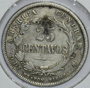 Costa Rica 1893 25 Centavos 290740 combine shipping