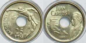 Spain 1990 25 Pesetas 198440 combine shipping