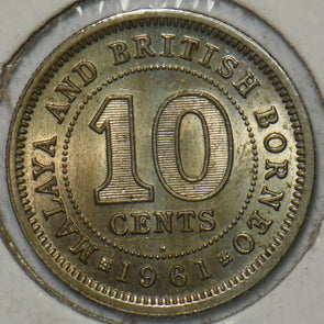 Malaya and British Borneo 1961 H 10 Cents 297332 combine shipping