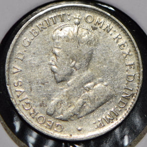Australia 1927 3 Pence Kangaroo animal Emu  191494 combine shipping