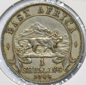 East Africa 1948 Shilling Lion animal 193900 combine shipping