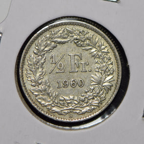Switzerland 1960 1/2 Franc  900754 combine shipping