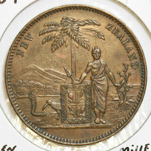 New Zealand 1881 Penny Token. Miller and Thompson N0237 combine shipping