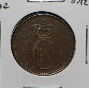 Denmark 1902 2 Ore Porpoise animal  901392 combine shipping