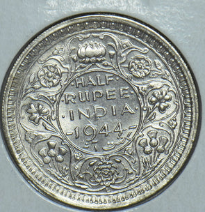 British India 1944 1/2 Rupee 291860 combine shipping