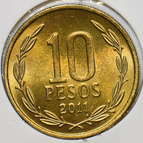 Chile 2011 10 Pesos 903932 combine shipping
