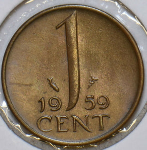 Netherlands 1959 Cent 152480 combine shipping