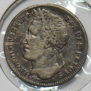 Belgium 1835 1/4 Francs B0138 combine shipping