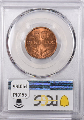 Portugal 1973 50 Centavos PCGS MS 64 RED PI0155 combine shipping
