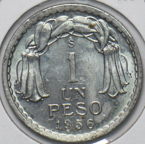 Chile 1956 Peso 150749 combine shipping