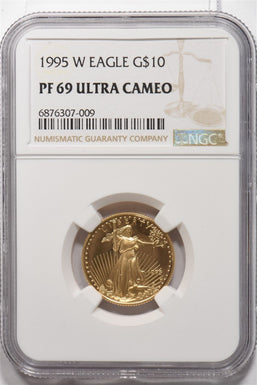 1995-W $10 1/4oz Gold Eagle PROOF NGC PF69 UC NG1805