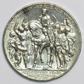 German States 1913 3 Mark Eagle, snake animal Horse Kingdom of Prussia 298162 co