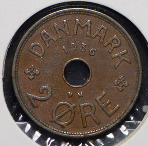 Denmark 1936 2 Ore  901439 combine shipping