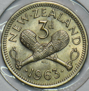 New Zealand 1963 3 Pence 196472 combine shipping