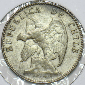 Chile 1919 S 20 Centavos Condor animal 152724 combine shipping