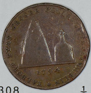 Great Britain 1794  1/2 Penny  Dublin Talbot Fyan DH-308 combine shipping GR0223