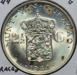Netherlands Antilles 1944 2 1/2 Gulden 294965 combine shipping
