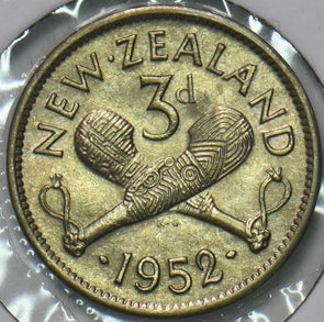 New Zealand 1952 3 Pence 903712 combine shipping