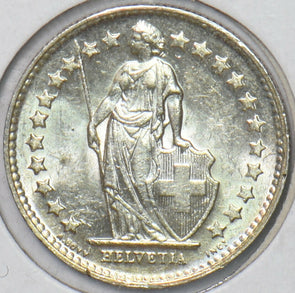 Switzerland 1944 1/2 Franc UNC 194474 combine shipping