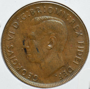 Australia 1952 Georgivs VI Penny Kangaroo animal 192145 combine shipping