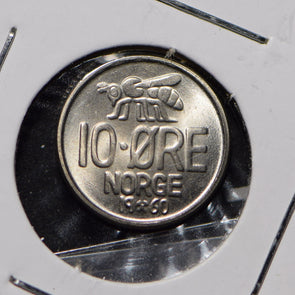 Norway 1960 10 Ore Honey Bee animal  900389 combine shipping
