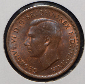 Australia 1943 1/2 Penny kangaroo animal  190593 combine shipping