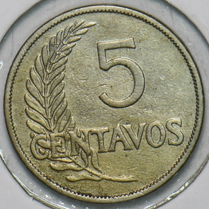 Peru 1934 5 Centavos 297638 combine shipping