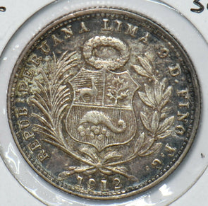 Peru 1912 1/5 Sol 295729 combine shipping