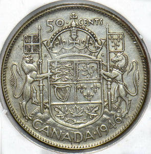 Canada 1946 50 Cents Lion animal Horse Georgivs VI 902203 combine shipping