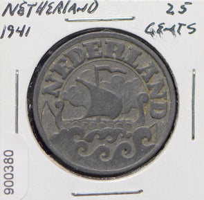 Netherlands 1941 25 Cents  900380 combine shipping