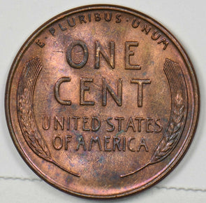 1939-S Lincoln Wheat Cent Magenta Color Choice BU++ RB U0441