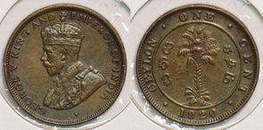 Ceylon 1920 Cent 199035 combine shipping