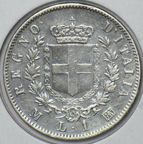 Italy 1863 Lira 295875 combine shipping