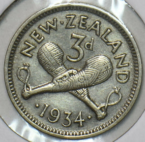 New Zealand 1934 3 Pence 152412 combine shipping