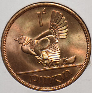 Ireland 1968 Penny Hen with Chicks animal 195018 combine shipping
