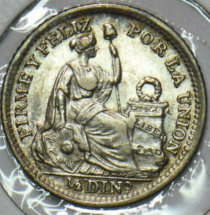 Peru 1916 1/2 Dinero 296831 combine shipping