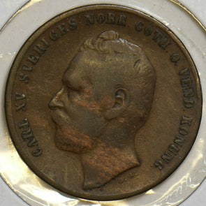 Sweden 1863 2 Ore 240709 combine shipping