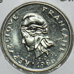 French Polynesia 1986 10 Francs Ch BU 903893 combine shipping