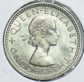 New Zealand 1963 6 Pence Huia bird 298642 combine shipping