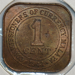 Malaya 1941 Cent 297065 combine shipping